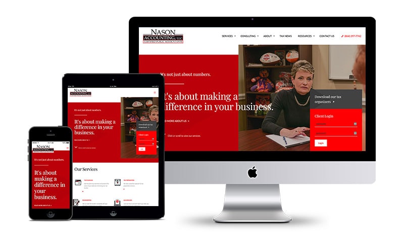 Nason Accounting site mockup