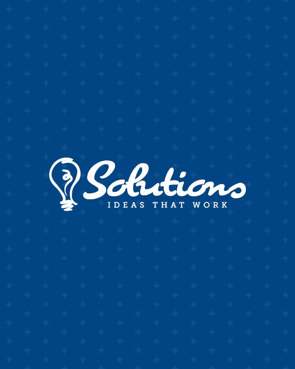 Solutions ITW logo on a blue background