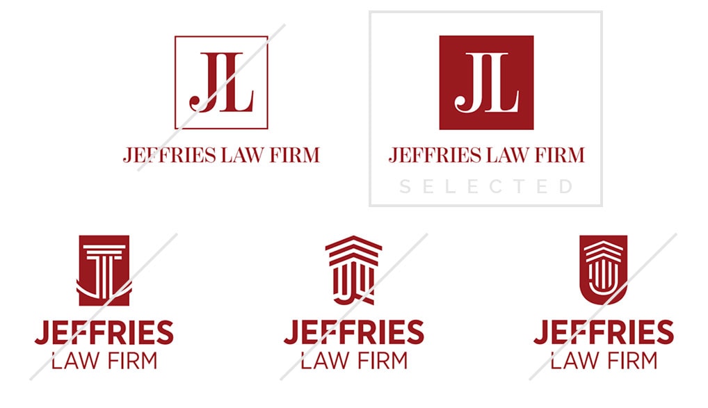 Jeffries Law logo options