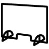 A sneeze guard icon