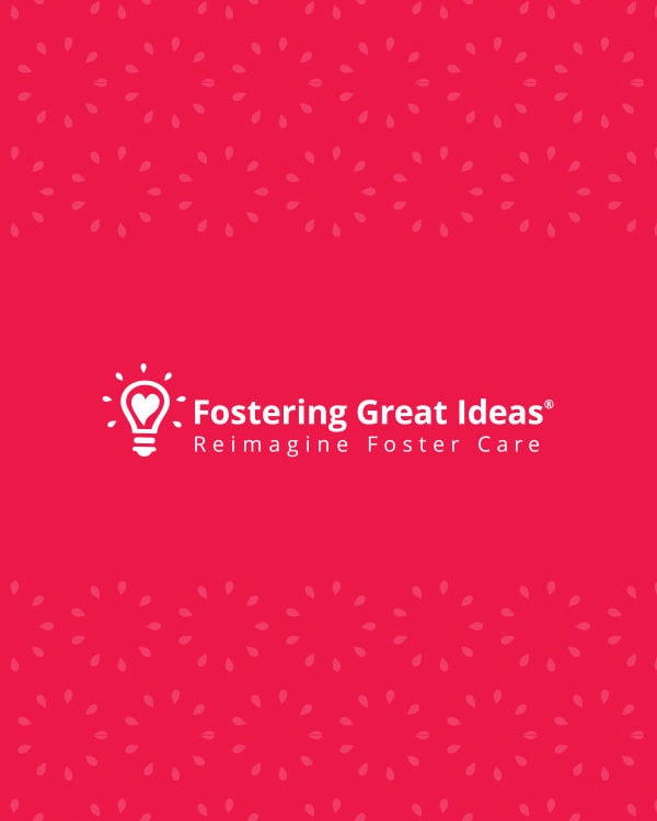 Fostering Great Ideas logo on a red background