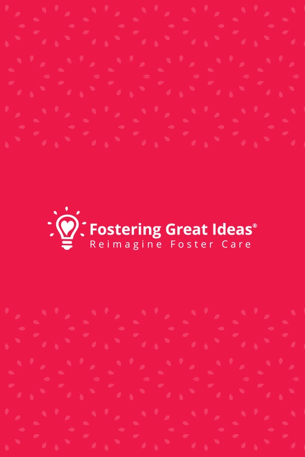Fostering Great Ideas logo on a red background