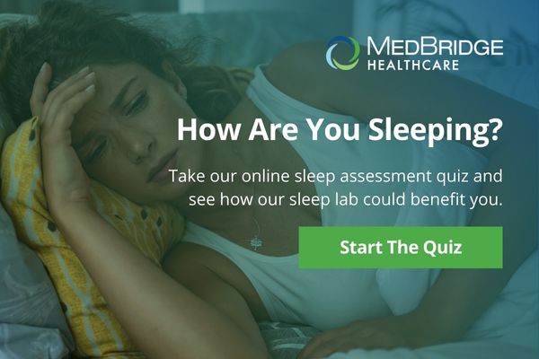 MedBridge sleeping quiz ad